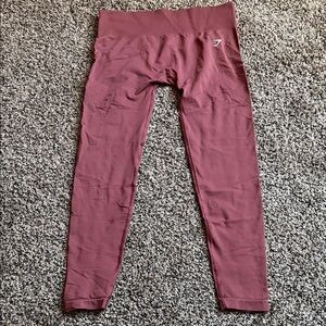gymshark maroon leggings